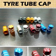 2pc Penutup Valve Angin Tayar Alloy Tyres Tire Valve Caps Motorsikal Car Kereta Bicycle Universal With Leak Seal TCAP001