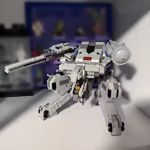 Stock MOC ICONS Series Metal Gear Rex Building Blocks Model DIY Assemble Bricks Mech Robotics Solid 