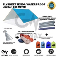 AIMPRO Flysheet 3x2 2x3 Meter Ultralight Waterproof Flysheet Camping Waterproof