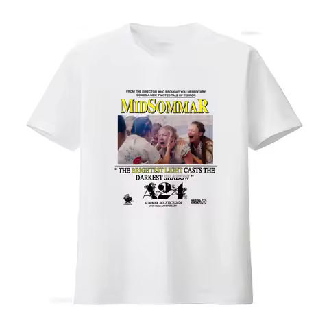 Midsommar Horror Movie T Shirt A24 Online Ceramics Design Ari Aster's 'The Brightest Light Casts The