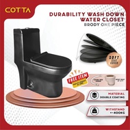 COTTA Brody Two Piece Wash Down Water Closet Couple Toilet Bowl Mangkuk Tandas Duduk Jamban Duduk Toilet Seat SP-Trap