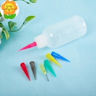 Toplan 1Pc 50ml Jam Painting Squeeze Bottles With 7 Nozzles For Multi-Purpose Use Jam Pot Cake Tools