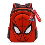 Kids Backpack, 15" Superhero School Bag with Keychain for Boys and Girls, School Supplies Student Sc