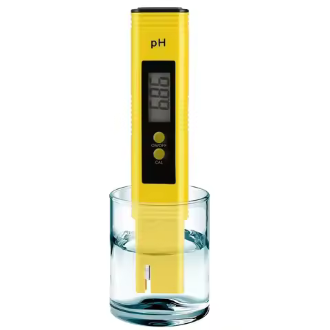 PH Meter 0.01 High Precision for Water Quality Tester with 0-14 Measurement Range Suitable Aquarium 