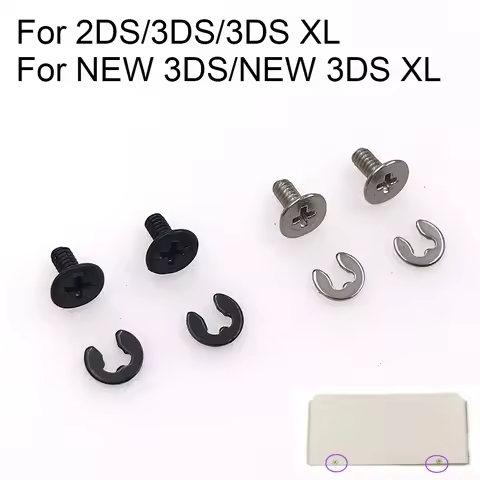 1-100sets For 2DS 3DS LL XL New 3DS 3DSLL 3DSXL Battery Back Cover Screw Shell Screws Mount Repair S