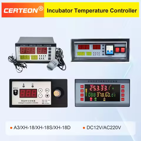 XD-18 Egg Incubator Controller Digital Thermostat with Light MOSFET Automatic Hatching Temperature S