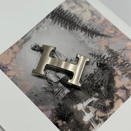 Hermes 銀H皮帶釦頭