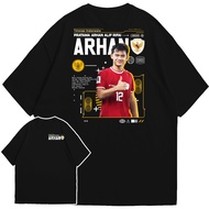 Pratama Arhan New Series T-shirt Cotton Combed 30s Arhan Pratama Indonesian National Team Shirt/ Ind