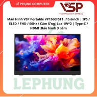 VSP Portable Monitor VP1560FST1 |15.6inch | IPS / ELED / FHD / 60Hz / Touch|Speaker 1W*2 | Type-C / 