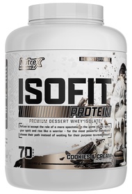 Nutrex Research IsoFit Cookies & Cream Whey Isolate Protein Powder 100% Whey Protein Isolate | Muscl