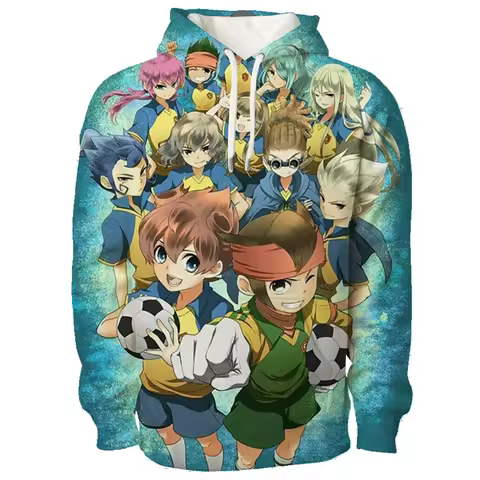 2026 Inazuma Eleven Cosplay Hoodies 3D Shuuya Gouenshi Print Sports Pullover Men Women Sweatshirt Au
