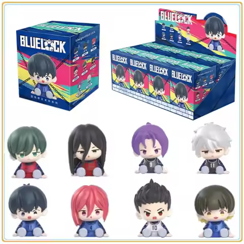 In Stock Original BANDAI BLUE LOCK Nagi Seishiro Sitting Series Blind Box Anime Character Model Coll