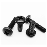 Bolt 2mm M2x6 M2 2x6mm 6mm Black Round iron metal Screw Round