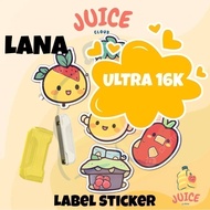 【100% ORIGINAL】ULTRA 16K Cute Cartoon Fruit Sticker 1.6CM - 16CM DISPOSABLE Labels Stationery 16000 