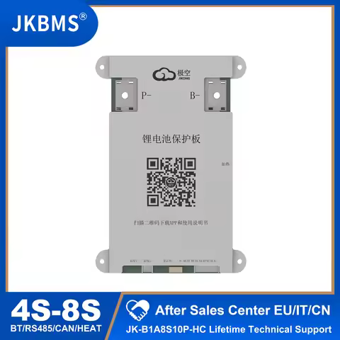 JKBMS B1A8S10P bms 4S 5S 6S 7S 8S 12V 24V BATTERY WITH 1A ACTIVE BALANCE bms lifepo4