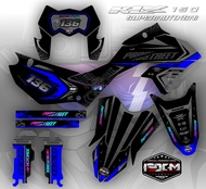 Decal KLX 150 SM SE 2023 Fullbody Stabilo Hitam Stiker Sticker Dekal Full Body