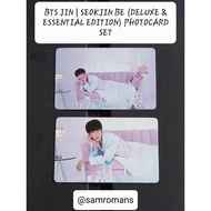 OFFICIAL BTS JIN | KIM SEOKJIN BE (DELUXE &amp; ESSENTIAL EDITION) PHOTOCARD SET