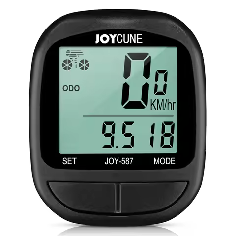 Bike Computer Bicycle Waterproof Wired Speedometer and Odometer Stopwatch Cycle Bike Computer with L