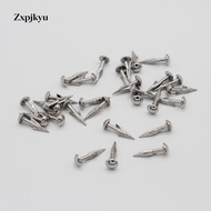 [Zxpjkyu] 30pcs Studs Spike Rivets Silver Nails Button Gothic Metal Clothing Bag
