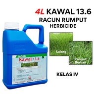 4L Compete/Kawal Racun Rumput Racun Rumpai Racun Lalang Getah dan Sawit Racun Serap Glyphosate 13.6 