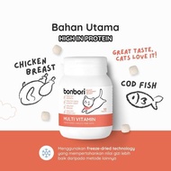 bonbori Cat Multivitamin | Suplemen Vitamin Kucing FREEZE DRIED | Bulu dan Kulit Sehat | Imun Kuat