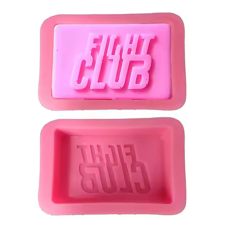 Fight Club Soap Silicone Mold Rectangle Bath Bomb Lotion Bar Making Supplies Moule Savon Molde Jabon