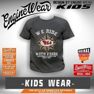 KATUN Enginewear Kids Short Sleeve Children's T-shirt BSA motorcycles We Ride With Pride bikers brot