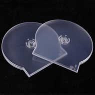 [SpringSAutumnW] 1/3PCS Transparent Plastic Single Piece Round Disc Case CD Case Thiened CD DVD Disc