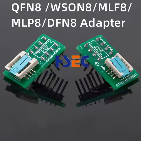DFN8 WSON8 MLF8 MLP8 QFN8 to DIP8 Adapter 6*5mm 6*8 IC Chips Socket for CH341A TL866ii plus RT809H/F