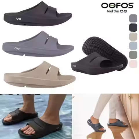 OOFOS Original Sandals - Lightweight Recovery Shoes Slippers Men Women Soft Bottom Indoor Home Slide