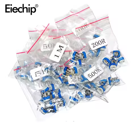 RM065 Potentiometer Adjustable resistor 100/200/500/1K/2K/5K/10K/20K/50K/100K/200K/500K/1M Potentiom