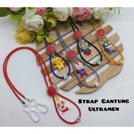 Strap Mask Present Hanging Character Ultraman Strap Mask Elastic Strap Mask 2in1Strap Mask Cute Clay