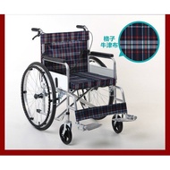 Dahua Society Wheelchair Thickened Steel Tube Wheelchair Thickened Cushion Foldable Wheelchair Four Brake Elderly Lightweight Wheelchair