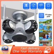 FFvideo APP 4 Lens 4 PTZ WiFi Camera HD 20MP Outdoor Waterproof Sports Tracking Night Vision CCTV Tw