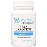 Vitamin a 25,000 IU as Beta Carotene - 100 Softgels
