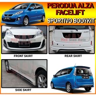 PERODUA ALZA 2014-2018 FACELIFT SPORTIVO STYLE BODYKIT (SPORTIVO V1) BUMPER SKIRT LIP FOR ALZA FACEL