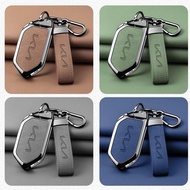 KIA EV9 Key Case KIA New Style Key Case Zinc Alloy Leather Stitching EV9 Earth RWD Sportage Metal Ke