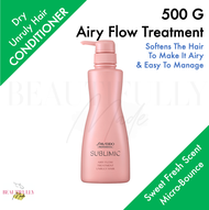 Shiseido Professional Sublimic Airy Flow Treatment 500g - Lightweight Gentle Conditioner • Natural &amp; Easy to Manage Hair • Soft &amp; Airy Movement