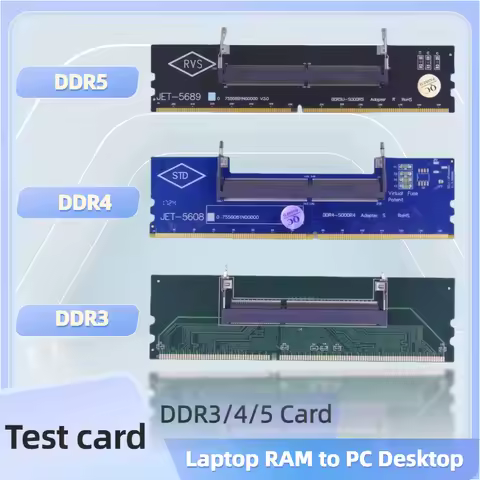 TISHRIC Laptop To Desktop SO-DIMM To PC DIMM Card Memory RAM DDR3 DDR4 DDR5 Memory RAM Adapter Conne