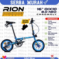RION MAXIMO PIEGARE 16 INCH SEPEDA LIPAT BX8 / TX7 / EX9 3.0 / OIX10 8.0