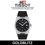 Tissot T1374101705100 T-Classic PRX Vintage Style Swiss Quartz Interchangeable Black Rubber Strap Men's Watch