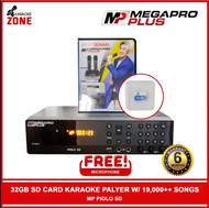 Megapro Plus Piolo SD 32GB SD Card Karaoke Player / with up to 21,000 songs, MTVs, Songbook with Fre