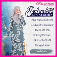 [DHIA] Set Sedondon Family Raya Kurung Moden | Mini | Riau | Kedah | Pahang | Kemeja Dewasa Hijau Em