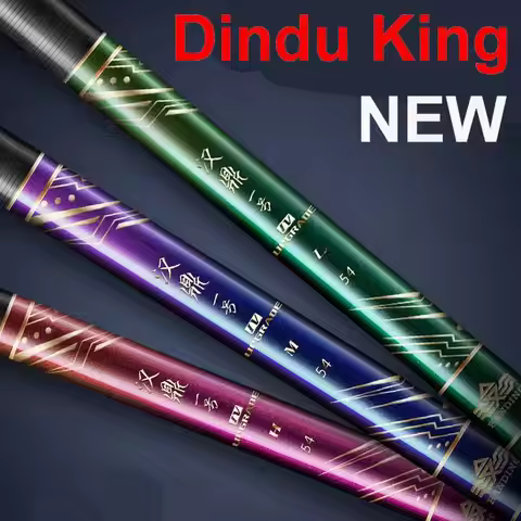 ZZ215 DOAO New Dindu King Fishing Rod Superhard Carbonfiber with 2 Tips 3.6m 3.9m 4.5m 4.8m 5.4m 6.3