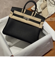 Hermes Birkin 25 Black PHW 黑銀