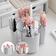 Expandable Storage Organizer Rotating Pen Holder Makeup Box 9 Compartments 360 Spin Design 1.85L Lar
