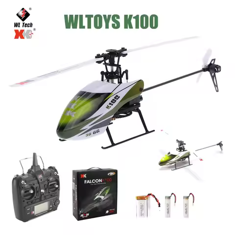 Original Wltoys XK K100 RC Drone 2.4G 6CH 3D 6G Mode Brushed Motor Remote Control RC Helicopter Quad