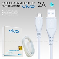 Kabel Data Cable Cas Micro USB Fast Charging Vivo V3 V5 V7 V9 V11 Y12 Y17 Y28 Y31 Y35 Y53 Y83 Y91 Y93 Y95 Y55 Y97 Y12 Y20 Y20S  ORIGINAL Fast Charger