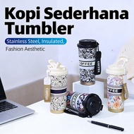 530ml Hot Cold Coffee Stainless Steel Tumbler Bottle