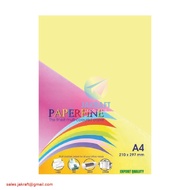Hvs Paper Color 160 Yellow A4 80 Gram Gsm 25 PAPERFINE